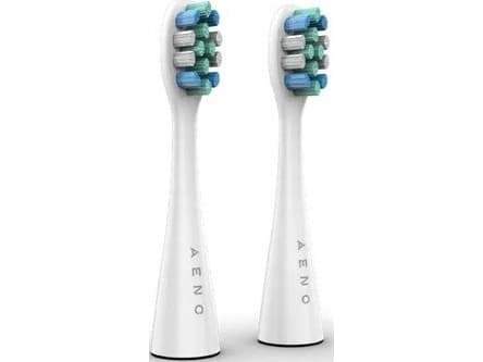 Końcówka Aeno AENO Replacement toothbrush heads, White, Dupont bristles, 2pcs in set (for ADB0001S/ADB0002S)