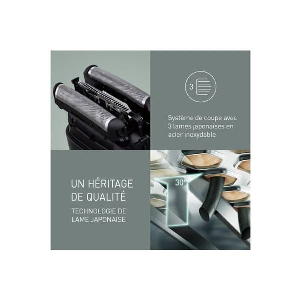 Elektrisk Rakapparat - PANASONIC - ES-CM3BKS503 - 3 Blad - Vattentålig - Användning Torr eller Under Vatten