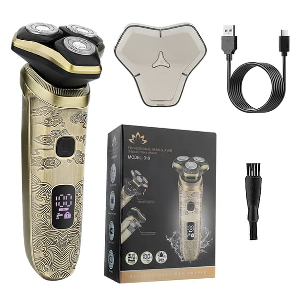 INF 3-blads elektrisk barberhøvel 319 for en glatt og tett barbering