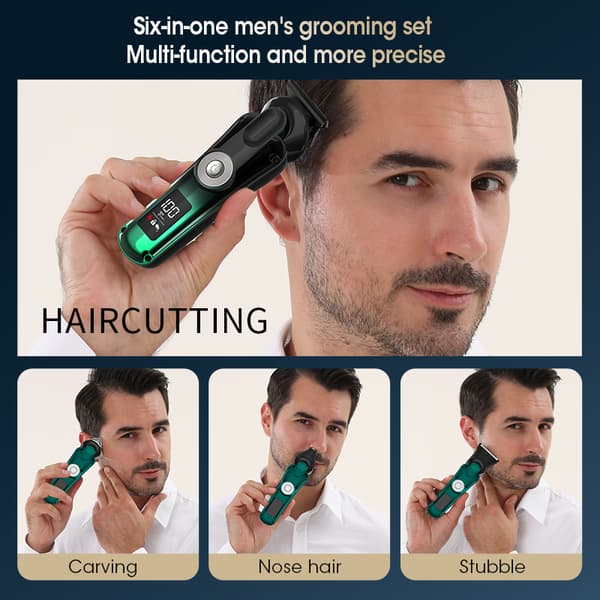 INF 6-i-1 Multifunktionell Hårtrimmer Set