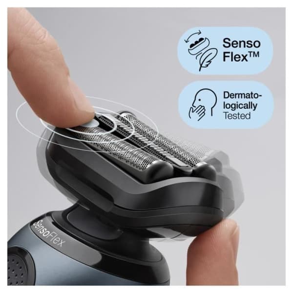Braun Series 6 elektrisk rakapparat - Med Smart Care Center - Grå - Tvättbart huvud - Li-Ion-batteri - Våt &amp; torr