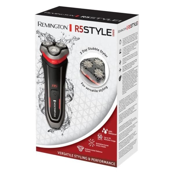 REMINGTON R5000 StyleSeries R5 roterande elektrisk rakapparat - flexibla blad, antimikrobiellt, litiumbatteri