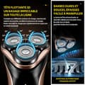 Miniatyrbild 4 av 4: INN Rotary Shaver 3 Head Rakapparat 4w 5v USB 500-800mAh LCD Digital Display Rakapparat Dubbel flytande Ring Bärbar Head Rakapparat