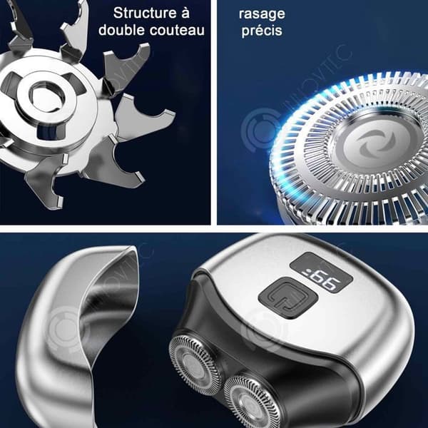 INN elektrisk rakapparat 900mah Mini elektrisk rakapparat för mäns skägg Smart Razor Uppladdningsbar elektrisk rakapparat för män