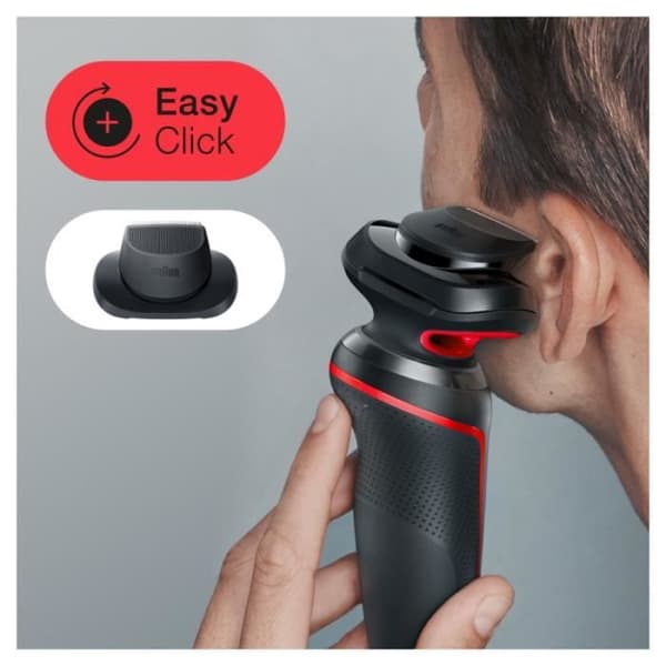 Braun Series 5 elektrisk rakapparat med precisionstrimmer - Röd