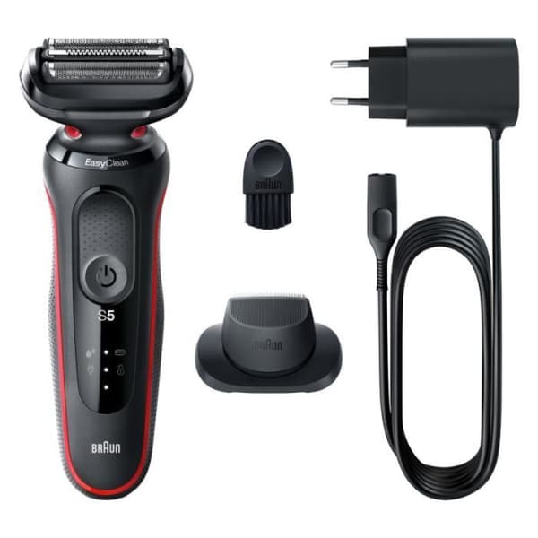 Braun Series 5 elektrisk rakapparat med precisionstrimmer - Röd