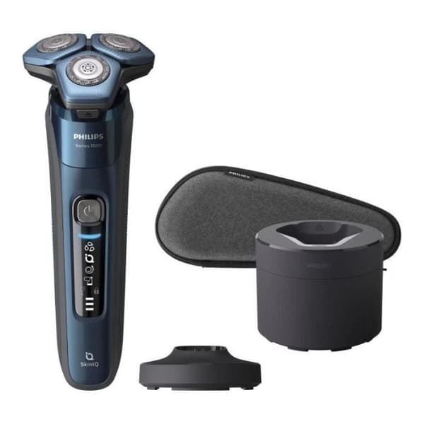 Philips SHAVER Series 7000 Rakapparat för män Roterande Rakapparat Trimmer Svart, Blå - S7786/55