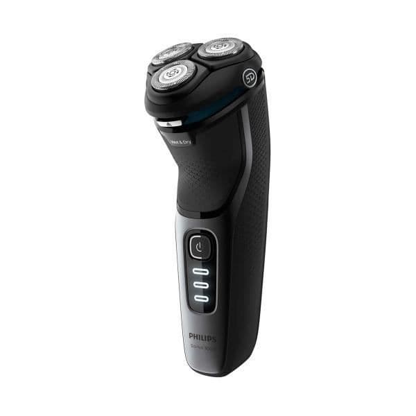 PHILIPS S3231/52 svart sladdlös rakapparat med torr och våt användning, batteri med 60 minuters autonomi och laddning på 1 timme,