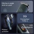 Miniatyrbild 3 av 4: INN Elektrisk rakapparat 600mAh 5 i 1 uppladdningsbar rakapparat för män set rakapparat med LCD-skärm perfekt present för män