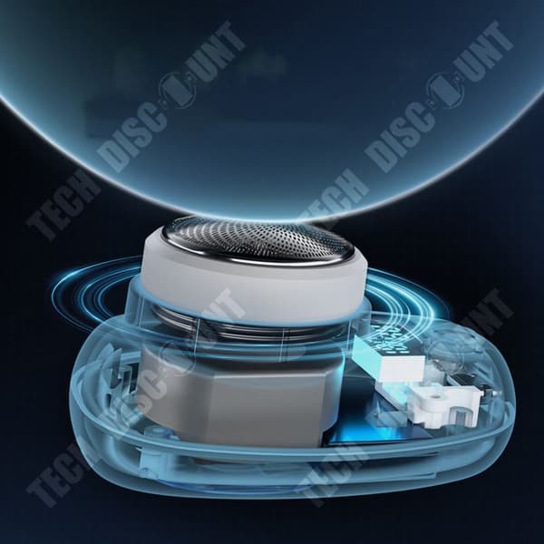 TD® Mini Portable Travel Compact Rakapparat för män Typ-C Laddningssmart digital display
