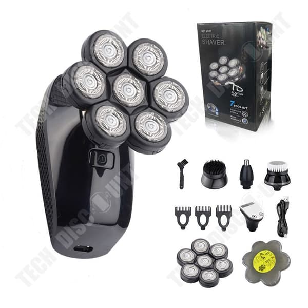 TD® Bald Electric Rakapparat Flytande Rakapparat Full Body Wash Multifunktionell Rakapparat Digital Rakapparat