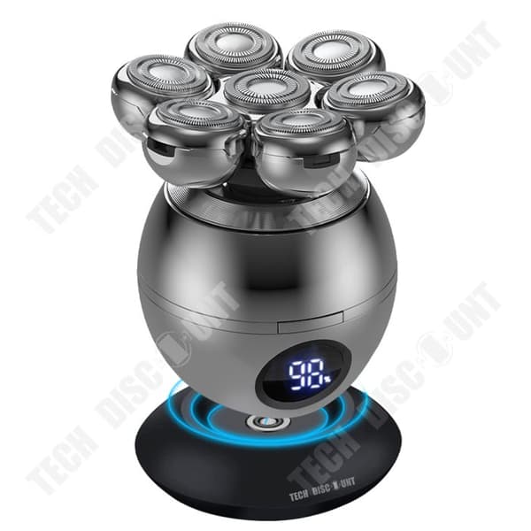 TD® elektrisk rakapparat Flerfunktionsuppladdningsbar sensor Kroppstvätt Byte av huvud Rakhyvel Bald Man Grow Trimmer