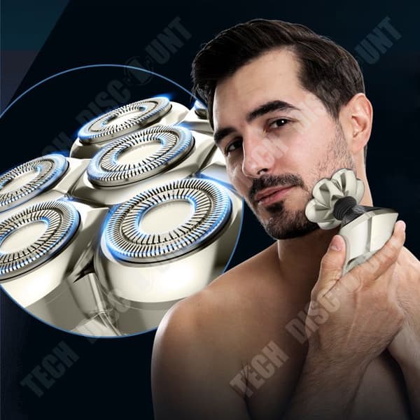 TD® multifunktionell elektrisk rakapparat för män med magnetiskt sughuvud näsrakapparat skallig hårfön