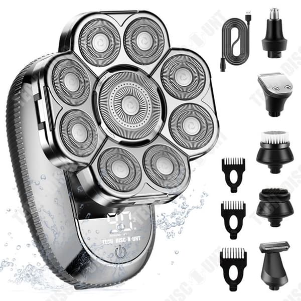 TD® vattentät elektrisk rakapparat för män 6 i 1 multifunktionell elektrisk rakapparat Barber Nose Hair Set Present för män