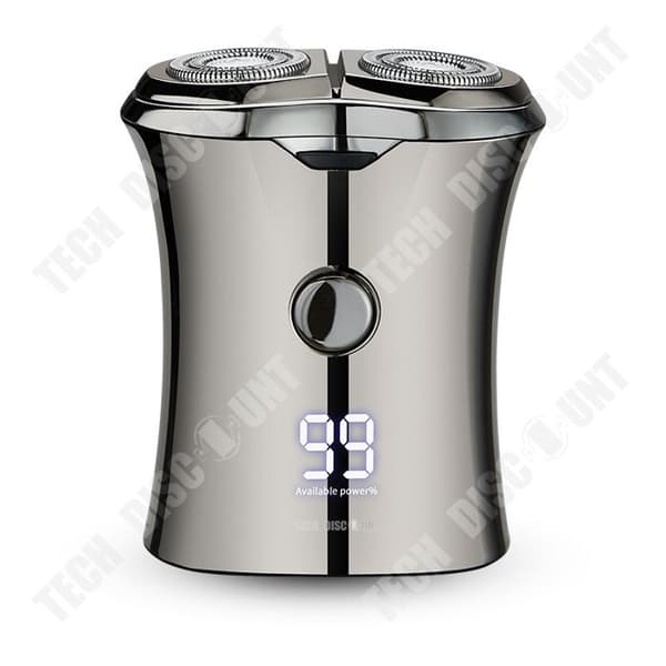 TD® Mini elektrisk rakapparat 2 knivhuvuden Bärbar, uppladdningsbar rakkniv för män, tvättskägg, perfekt present till män
