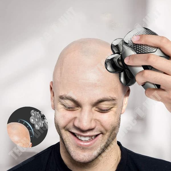TD® vattentät elektrisk rakapparat med sex huvuden IPX7 multifunktionell elektrisk rakmaskin för hårklippning med skinhead