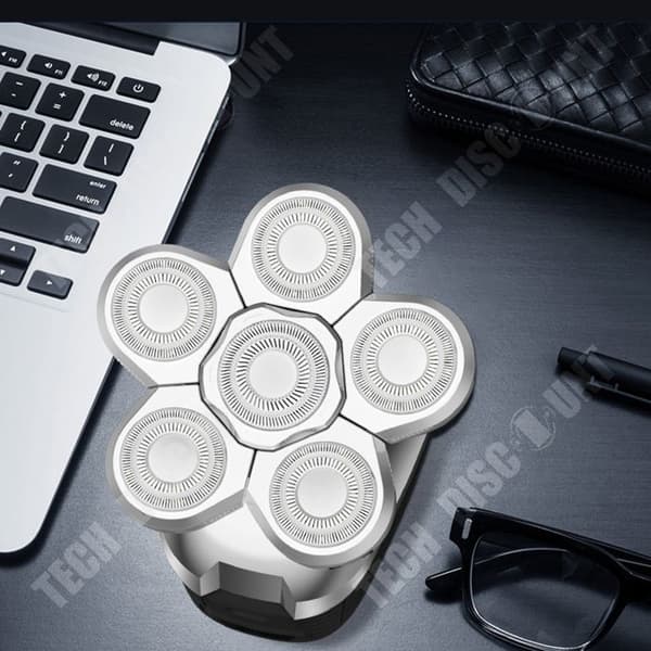 TD® vattentät elektrisk rakapparat sex huvuden multifunktions elektrisk rakapparat 6D 5 i 1 frisyr rakkniv set