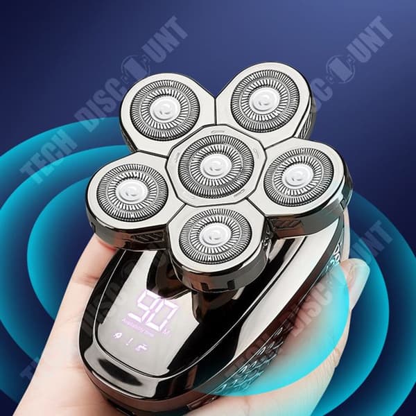 TD® Vattentät elektrisk rakapparat smart touch switch elektrisk rakapparat för män vattentät multifunktions 3D flytande rakhyvel