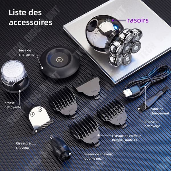 TD Razor Herr elektrisk rakapparat digital sensor set med sju elektriska rakapparater elektrisk rakapparat smart rakapparat