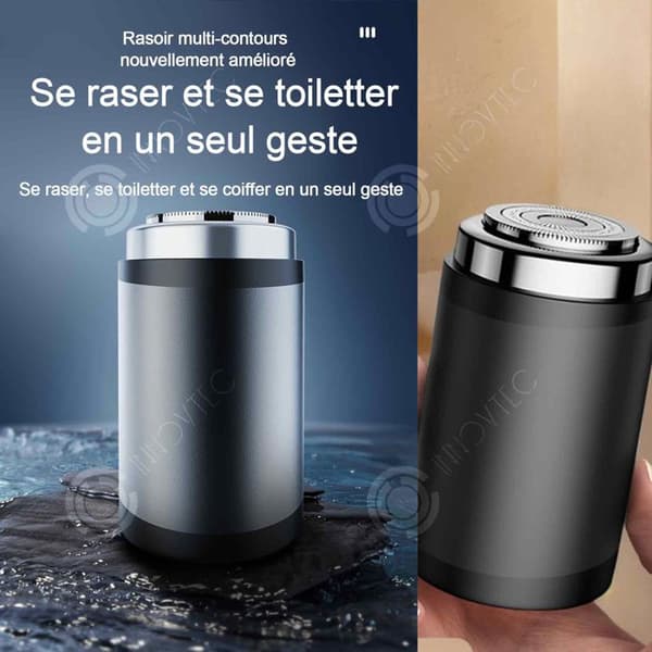 INN Rakapparat 2w Type-C 300mAh Mini Uppladdningsbar elektrisk Rakapparat Helkroppstvättbar Rakapparat i liten stålfat Rakapparat
