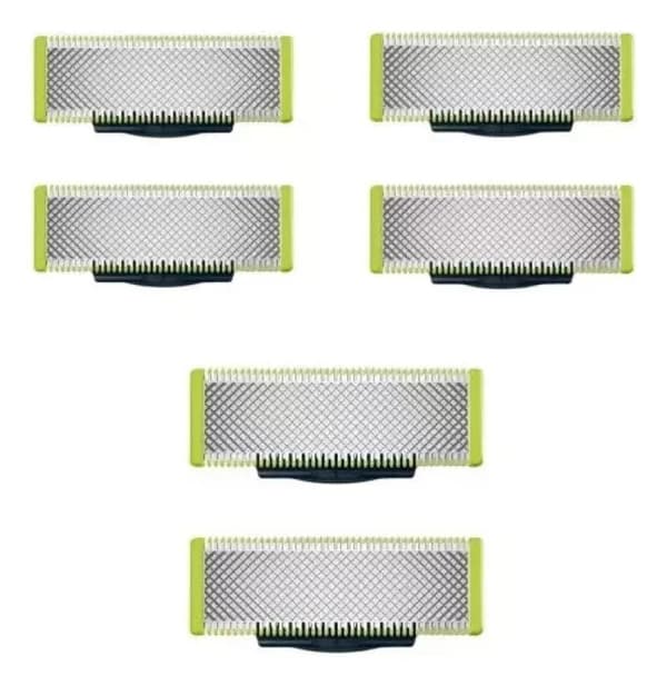 6-pack För MLG tvättbar elektrisk rakapparat Skägg Rakhuvud USB Laddningsbar Elektrisk Rakapparat för Män, Vattentät Rakhyvel (LGL) one size