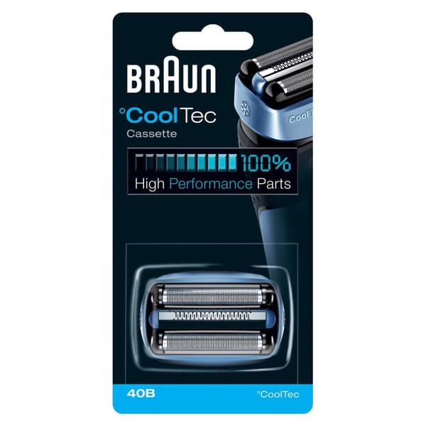Braun Cooltec 40B Kassette Blå - Erstatningsfolie Folie