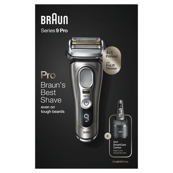 Braun Series 9 Pro 9465cc - Elektrisk barbermaskine med rengøringsstation - våd- og tørbarbermaskiner