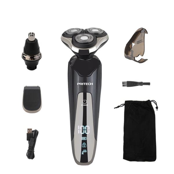INF 3-i-1 elektrisk barbermaskin for en glatt barbering