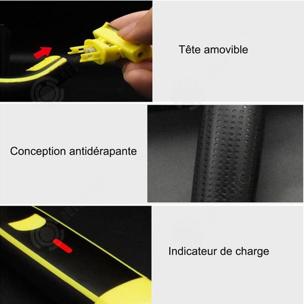 INN Kroppstrimmer 700mah skäggtrimmer elektrisk rakapparat trubbig spets är bekväm att röra vid rakning av hela kroppen