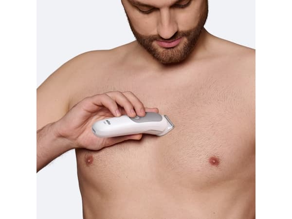 Braun Series 5 BG5500, Wet & Dry, Batteri, Grå, Hvit