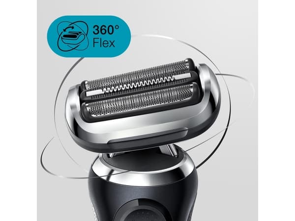 Braun Series 7 71-N7200cc, Folierakapparat, Svart, Knappar, LED, Batteri, Litium-Ion (Li-Ion)