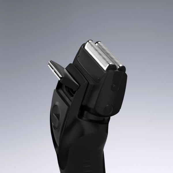 Panasonic ES-RW31-K503 Rakapparat för män 2 blad uppladdningsbar våt och torr, integrerad trimmer, ergonomisk, svart