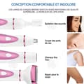 Miniatyrbild 3 av 4: INN Epilator 4 i 1 epilator för kvinnor trimmer för bikini ansikte ögonbryn näsa armhålor USB uppladdningsbar med numerisk display