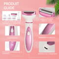 Miniatyrbild 2 av 4: INN Epilator 4 i 1 epilator för kvinnor trimmer för bikini ansikte ögonbryn näsa armhålor USB uppladdningsbar med numerisk display