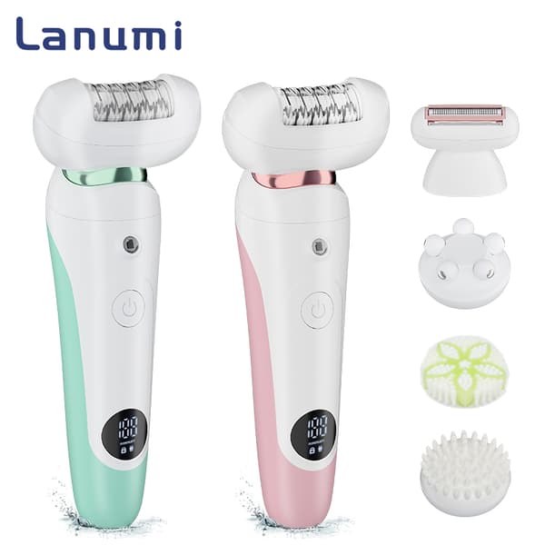 INF 5-in-1 Lady Shaver: Sähköinen naisten parranajokone karvanpoistoon Ruohon väri