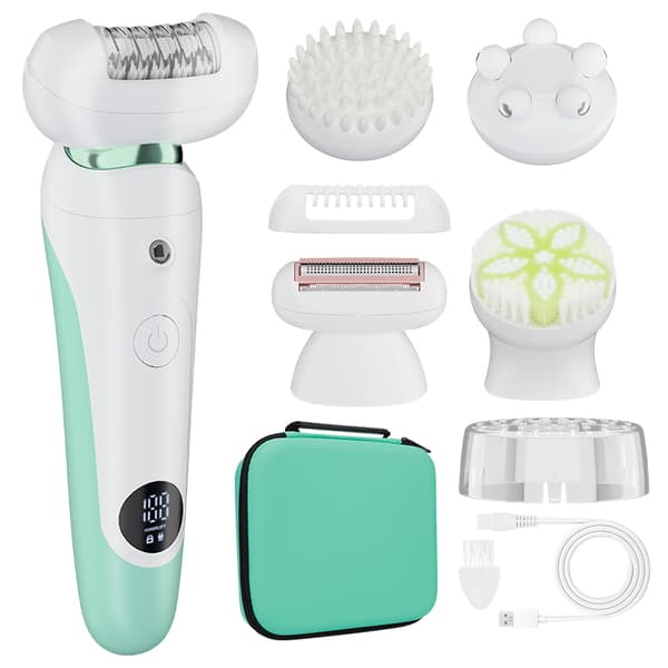 INF 5-in-1 Lady Shaver: Sähköinen naisten parranajokone karvanpoistoon Ruohon väri