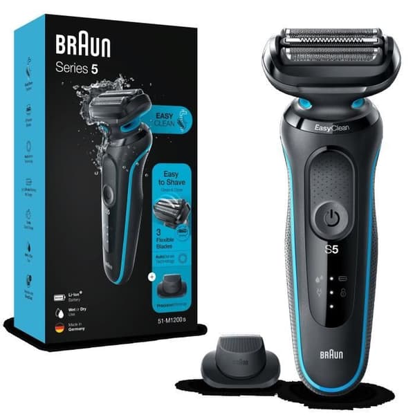 Braun Series 5 51-M1200s elektrisk rakapparat med precisionstrimmer - Mint