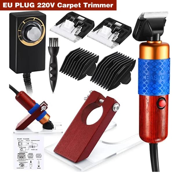 Tæppe Trimmer, Klippeskabelon, Hastighed Justerbar, EU STIK 220V