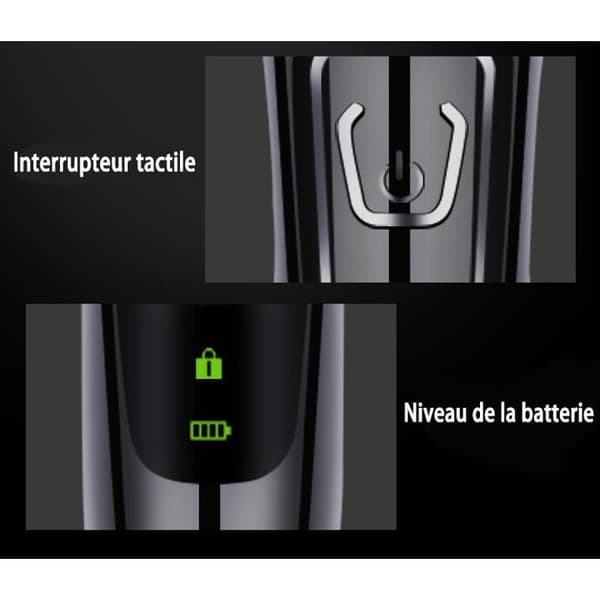 Elektrisk Rakapparat för Män - 3D Rakapparat för Män med 4-i-1 Skäggtrimmer - IPX7 100% vattentålig Wet&amp;Dry LCD