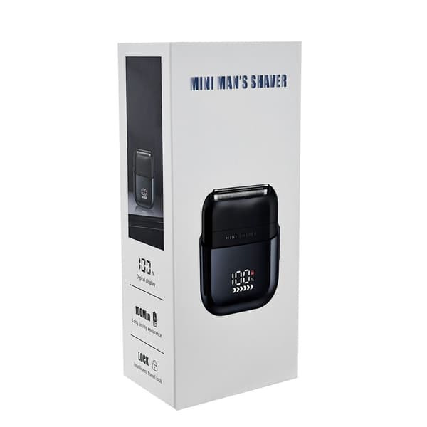 INF Mini električni brivnik za moške z USB polnjenjem in digitalnim zaslonom