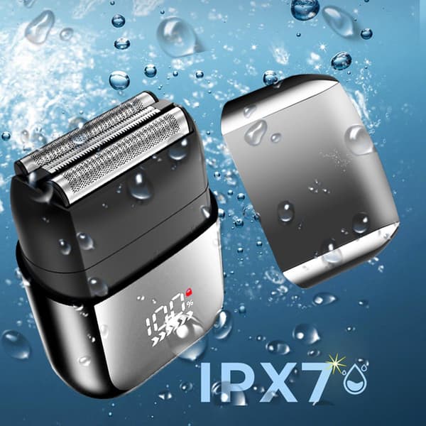 INF Mini električni brivnik za moške z USB polnjenjem in digitalnim zaslonom