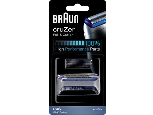Braun Cruzer 20S - Reservefolie og -skjærer - for barbermaskin - for Braun cruZer; Series 1