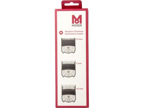 Moser 1801-7010, Lisäosa, 4,5 mm, Musta, Ruostumaton teräs, Moser, MOSER/WAHL and ERMILA cord/cordless clippers with type 1854, 1870, 1871, 1872, 187