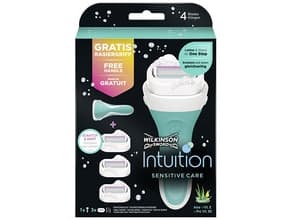 Women´s shaver Intuition Sensitiv e handle + 3 different heads