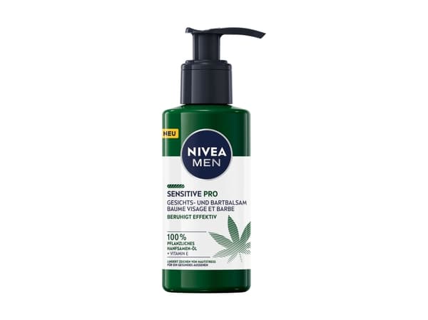 NIVEA 4005900873712, Skäggbalsam, Fuktgivande, Mjukgörande, Motverkar rodnad, Fuktgivande, Näringsgivande, Pumpflaska, Alla hudtyper, Aqua, Glycerin,
