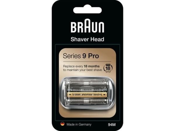 Braun Series 9 81747657, Barberingshode, 1 hoder, Sølv, Tyskland, 18,29 g, 16 mm