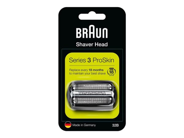 Braun 32B - Barberingshode - for barbermaskin - svart - for Braun Series 3