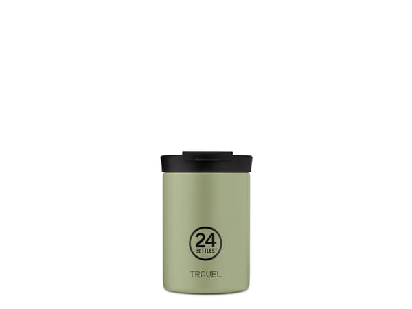 24Bottles Travel Tumbler, Grønn, Rustfritt stål, Rustfritt stål, 6 timer, 24 timer, 350 ml