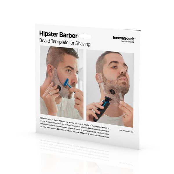 Hipster Barber skjeggmal for barbering InnovaGoods