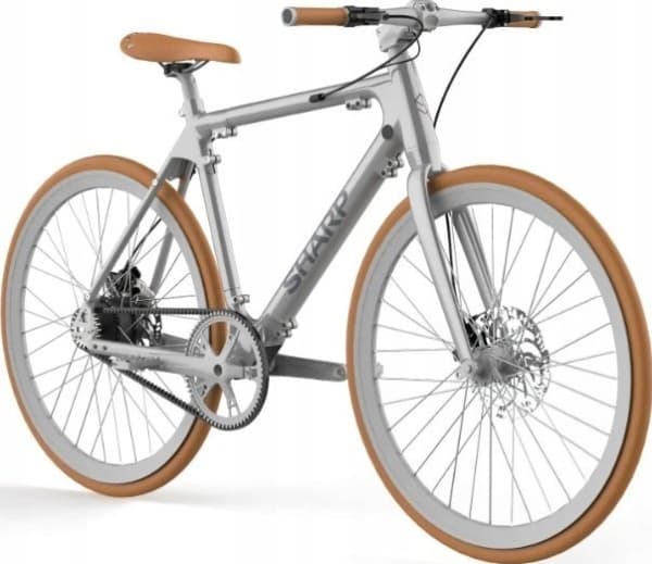 Sharp Hybrid E-Bike 250W Motor App 80km silver gloss